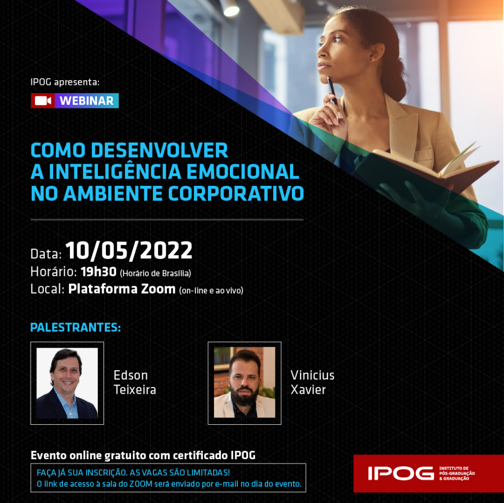 Palestra: COMO DESENVOLVER A INTELIGÊNCIA EMOCIONAL NO AMBIENTE CORPORATIVO