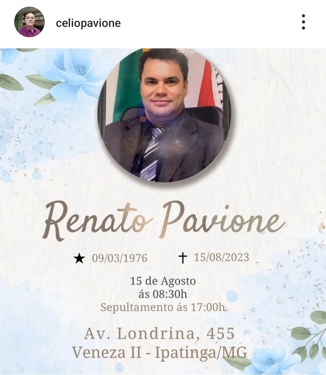 NOTA DE FALECIMENTO 