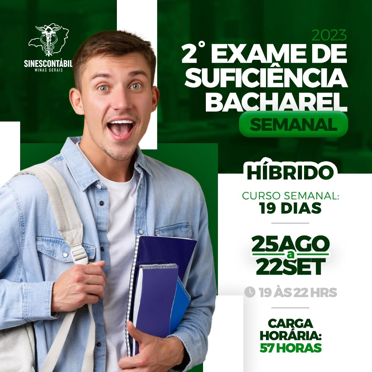 AGORA O CURSO 2 EXAME SUFICIENCIA BACHAREL ESTA 10 % DESCONTO 