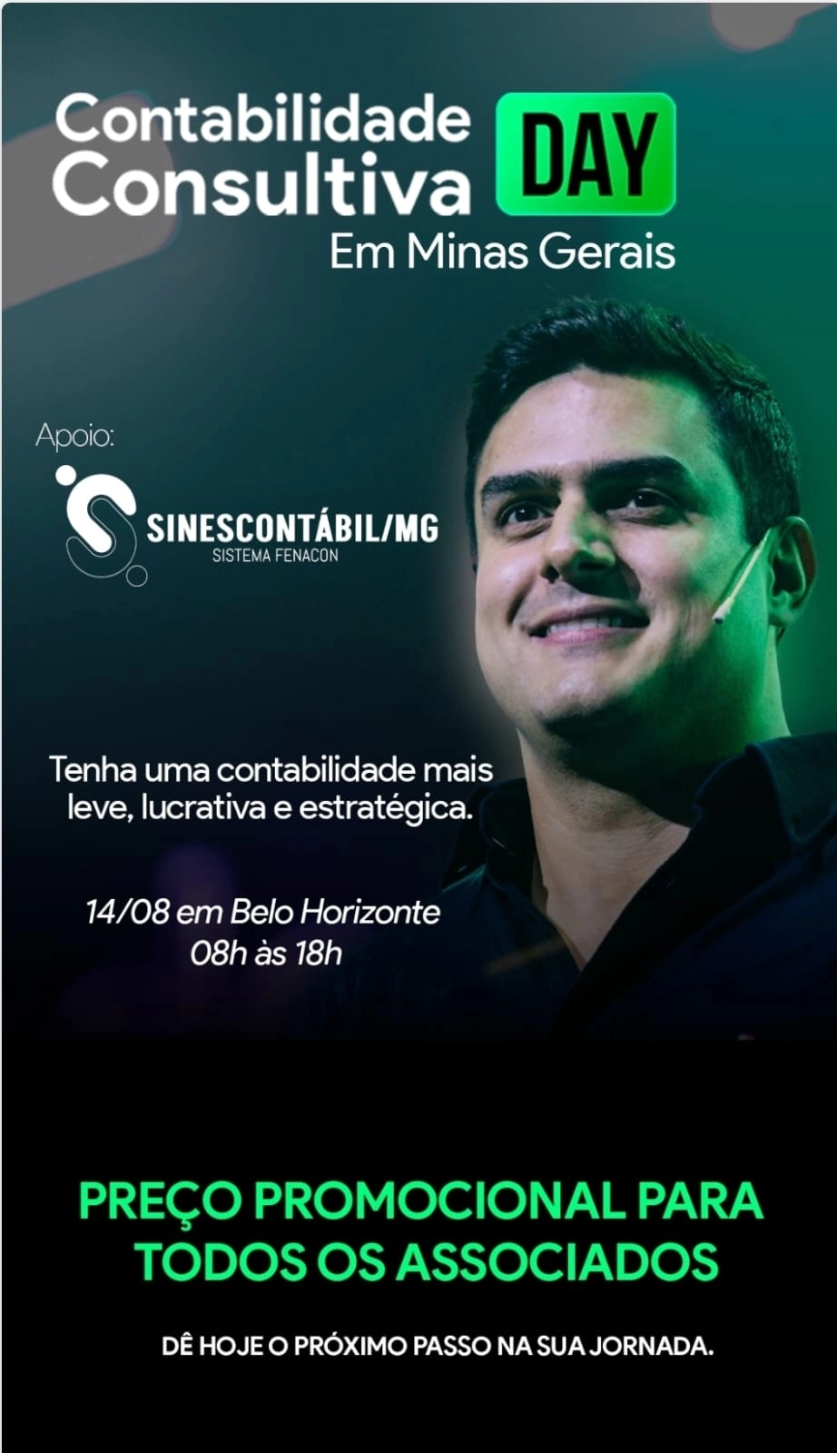 ULTIMO  VAGAS  DO EVENTO  Contabilidade Consultiva Day edição Minas Gerais. 