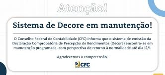Manutenção suspende emissão da Decore