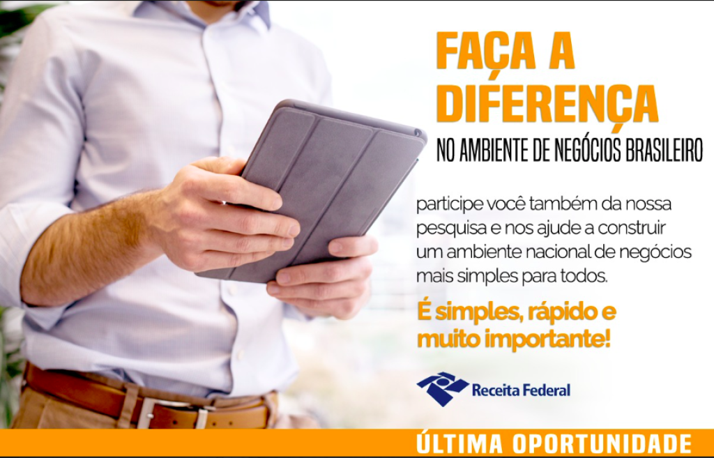 FAÇA A DIFERENÇA  - PESQUISA RECEITA FEDERAL 